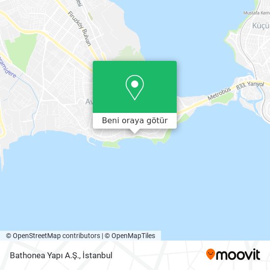 Bathonea Yapı A.Ş. harita