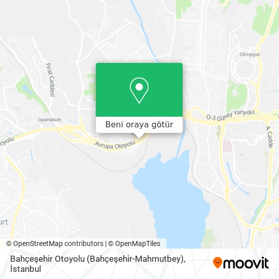 Bahçeşehir Otoyolu (Bahçeşehir-Mahmutbey) harita