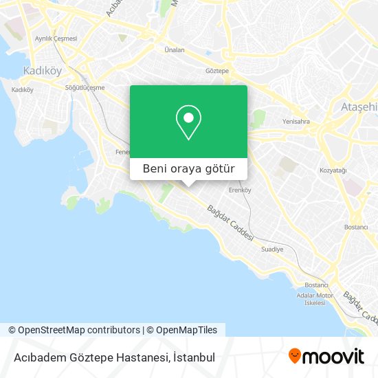 Acıbadem Göztepe Hastanesi harita