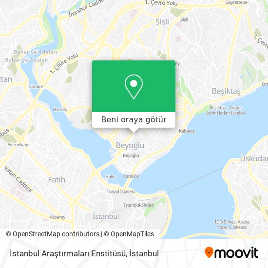 İstanbul Araştırmaları Enstitüsü harita