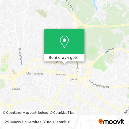 29 Mayıs Üniversitesi Yurdu harita