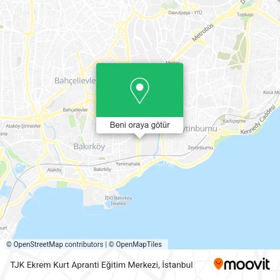 TJK Ekrem Kurt Apranti Eğitim Merkezi harita