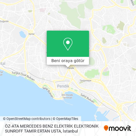 ÖZ-ATA MERCEDES BENZ ELEKTRİK ELEKTRONİK SUNROFF TAMİR ERTAN USTA harita