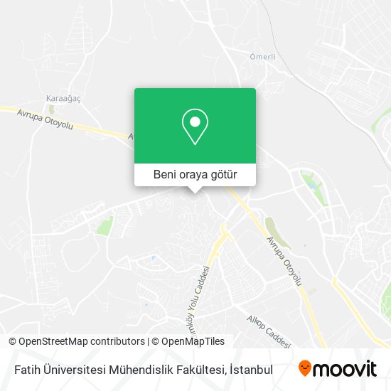 Fatih Üniversitesi Mühendislik Fakültesi harita