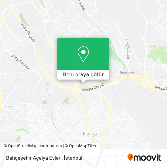 Bahçeşehir Açelya Evleri harita