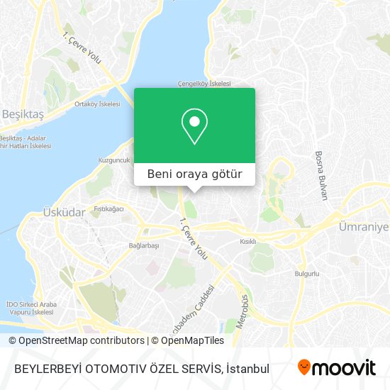 BEYLERBEYİ OTOMOTIV ÖZEL SERVİS harita