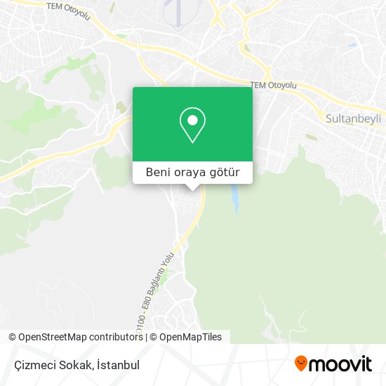 Çizmeci Sokak harita