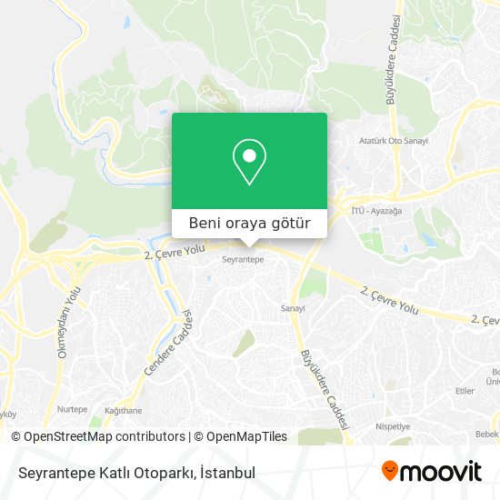 Seyrantepe Katlı Otoparkı harita