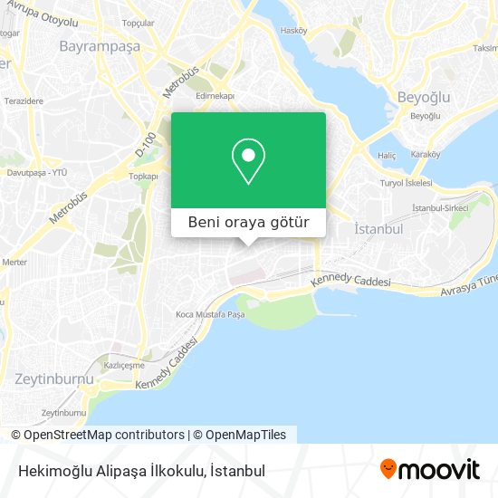 Hekimoğlu Alipaşa İlkokulu harita