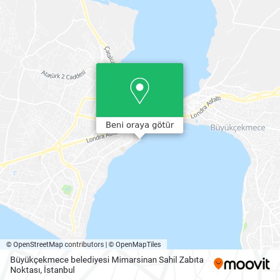 Büyükçekmece belediyesi Mimarsinan Sahil Zabıta Noktası harita