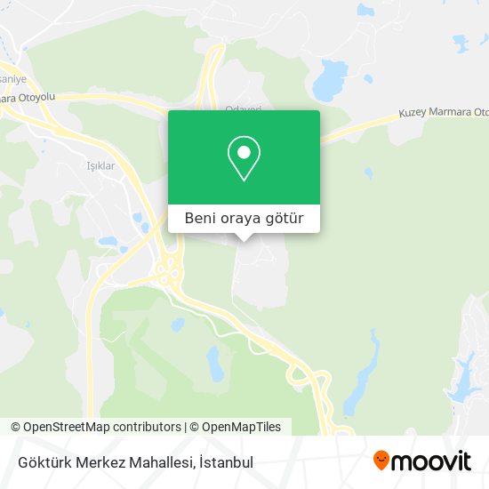 Göktürk Merkez Mahallesi harita