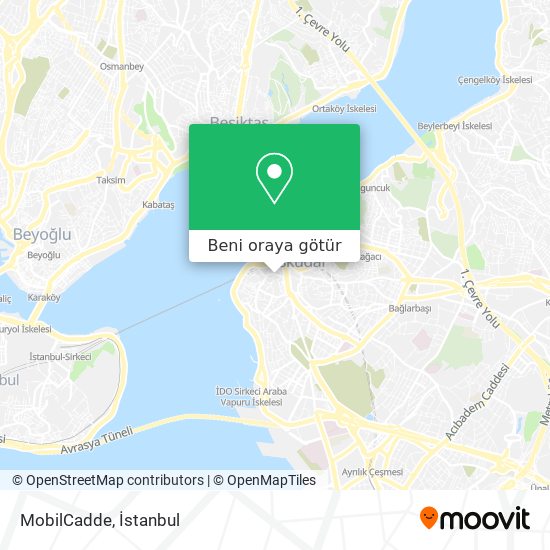 MobilCadde harita