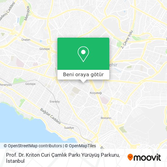 Prof. Dr. Kriton Curi Çamlık Parkı Yürüyüş Parkuru harita