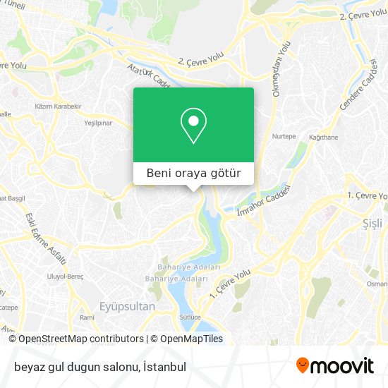 beyaz gul dugun salonu harita