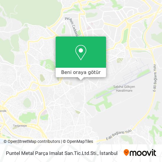 Puntel Metal Parça Imalat San.Tic.Ltd.Sti. harita