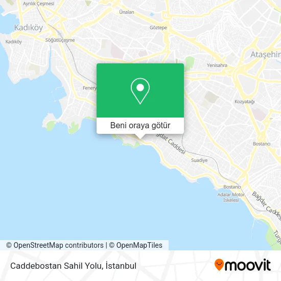 Caddebostan Sahil Yolu harita