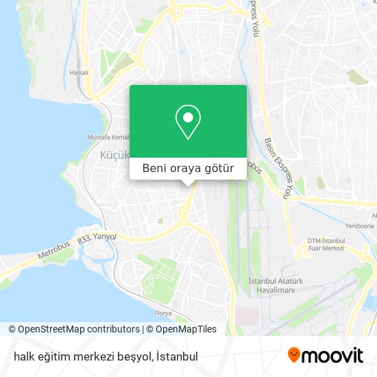 halk eğitim merkezi beşyol harita