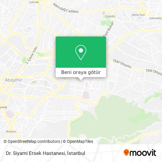 Dr. Siyami Ersek Hastanesi harita