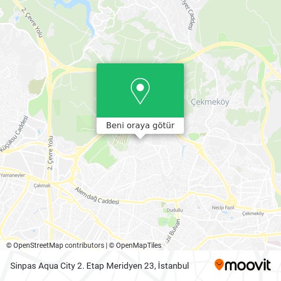 Sinpas Aqua City  2. Etap Meridyen 23 harita