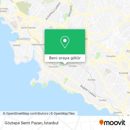 Göztepe Semt Pazarı harita