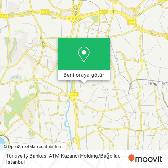 Türkiye İş Bankası ATM Kazancı Holding / Bağcılar harita