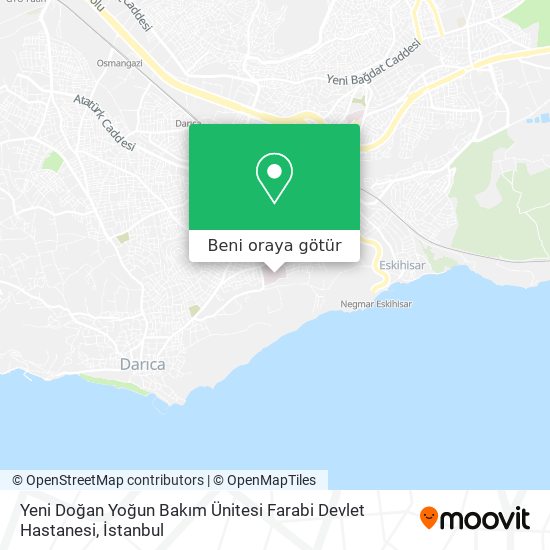 Yeni Doğan Yoğun Bakım Ünitesi Farabi Devlet Hastanesi harita