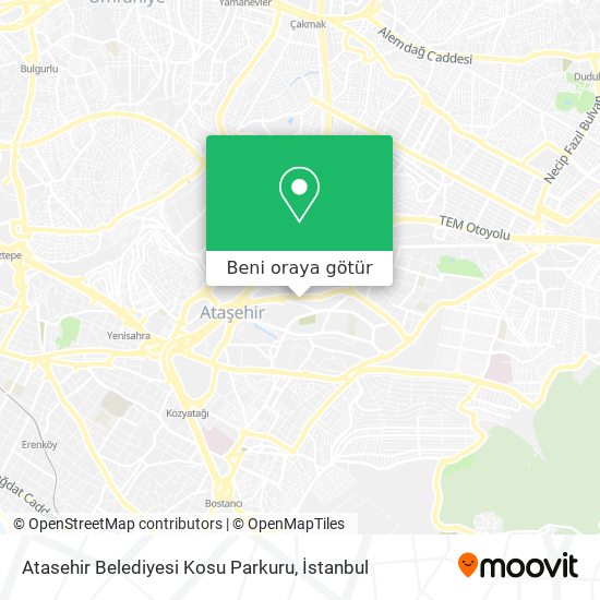 Atasehir Belediyesi Kosu Parkuru harita