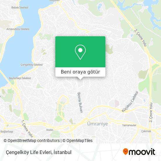 Çengelköy Life Evleri harita
