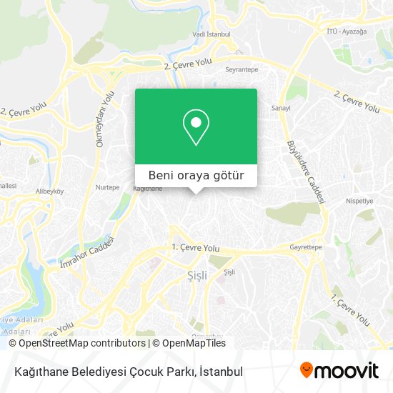 Kağıthane Belediyesi Çocuk Parkı harita
