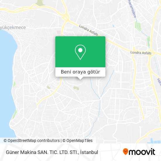 Güner Makina SAN. TIC. LTD. STI. harita