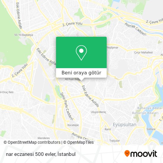 nar eczanesi 500 evler harita