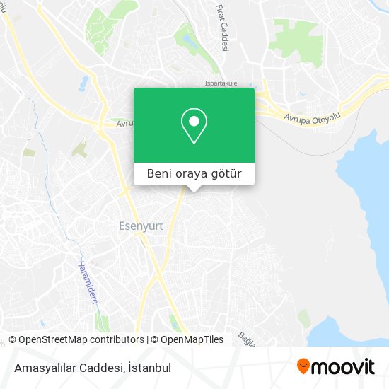 Amasyalılar Caddesi harita