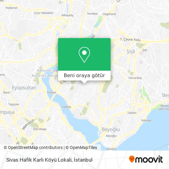 Sivas Hafik Karlı Köyü Lokali harita
