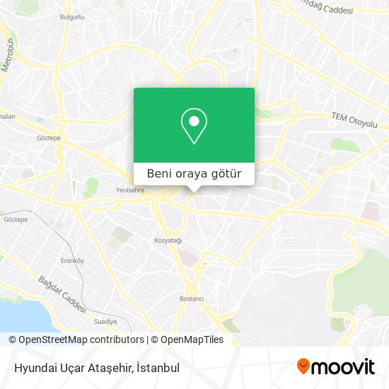 Hyundai Uçar Ataşehir harita