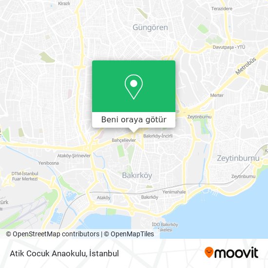 Atik Cocuk Anaokulu harita