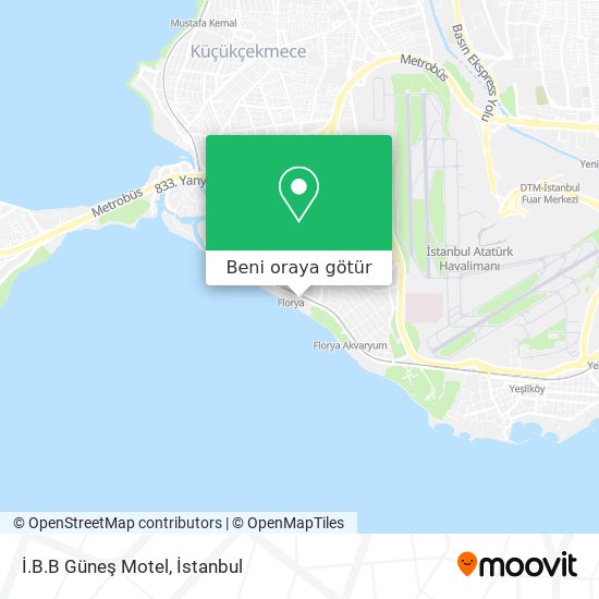 İ.B.B Güneş Motel harita