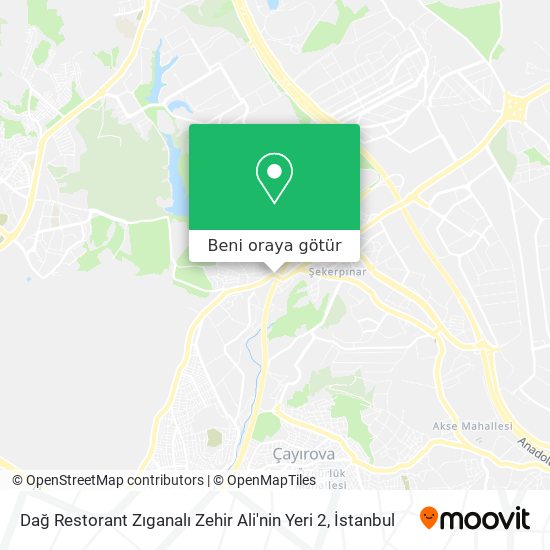 Dağ Restorant Zıganalı Zehir Ali'nin Yeri 2 harita
