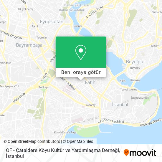 OF - Çataldere Köyü Kültür ve Yardımlaşma Derneği harita