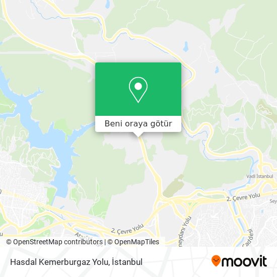 Hasdal Kemerburgaz Yolu harita