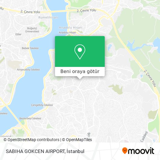 SABIHA GOKCEN AIRPORT harita