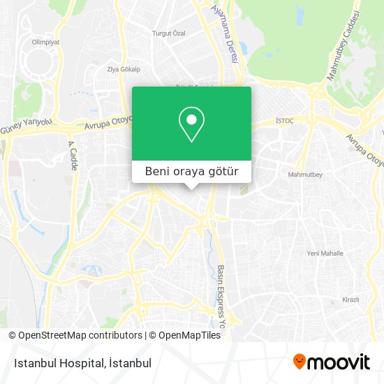 Istanbul Hospital harita