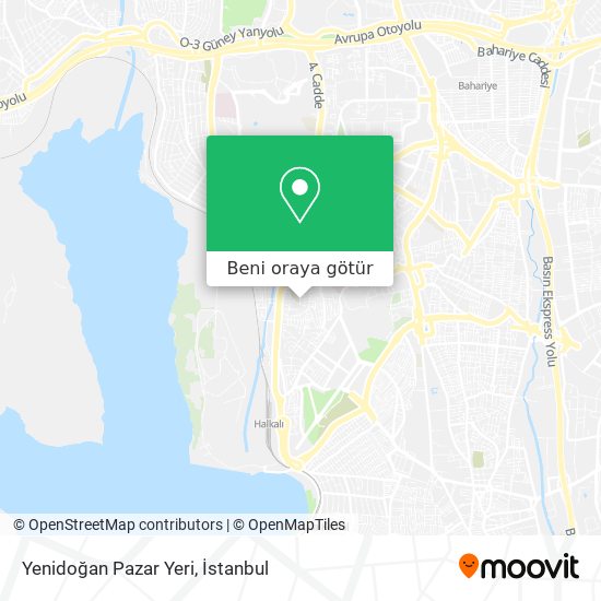 Yenidoğan Pazar Yeri harita