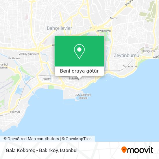 Gala Kokoreç - Bakırköy harita