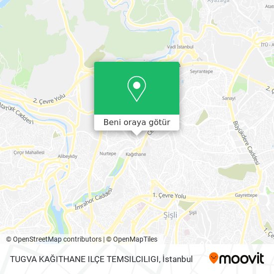 TUGVA KAĞITHANE ILÇE TEMSILCILIGI harita