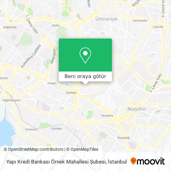 Yapı Kredi Bankası Örnek Mahallesi Şubesi harita