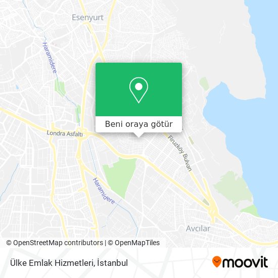 Ülke Emlak Hizmetleri harita