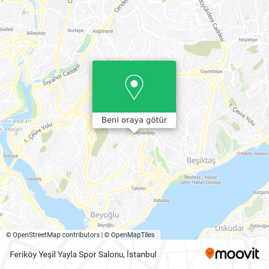 Feriköy Yeşil Yayla Spor Salonu harita
