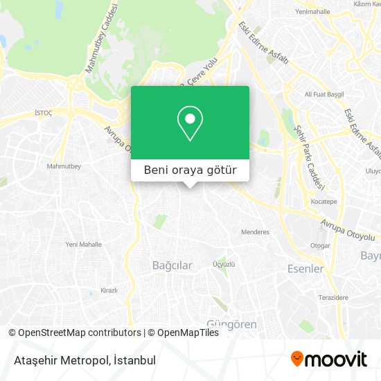 Ataşehir Metropol harita