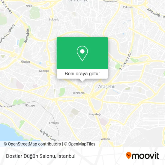 Dostlar Düğün Salonu harita