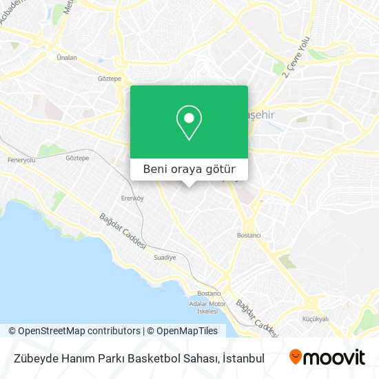 Zübeyde Hanım Parkı Basketbol Sahası harita